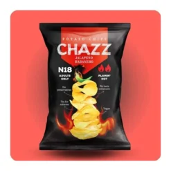 Chazz Jalapeno Habanero ízű burgonyachips 90g – 3. kép