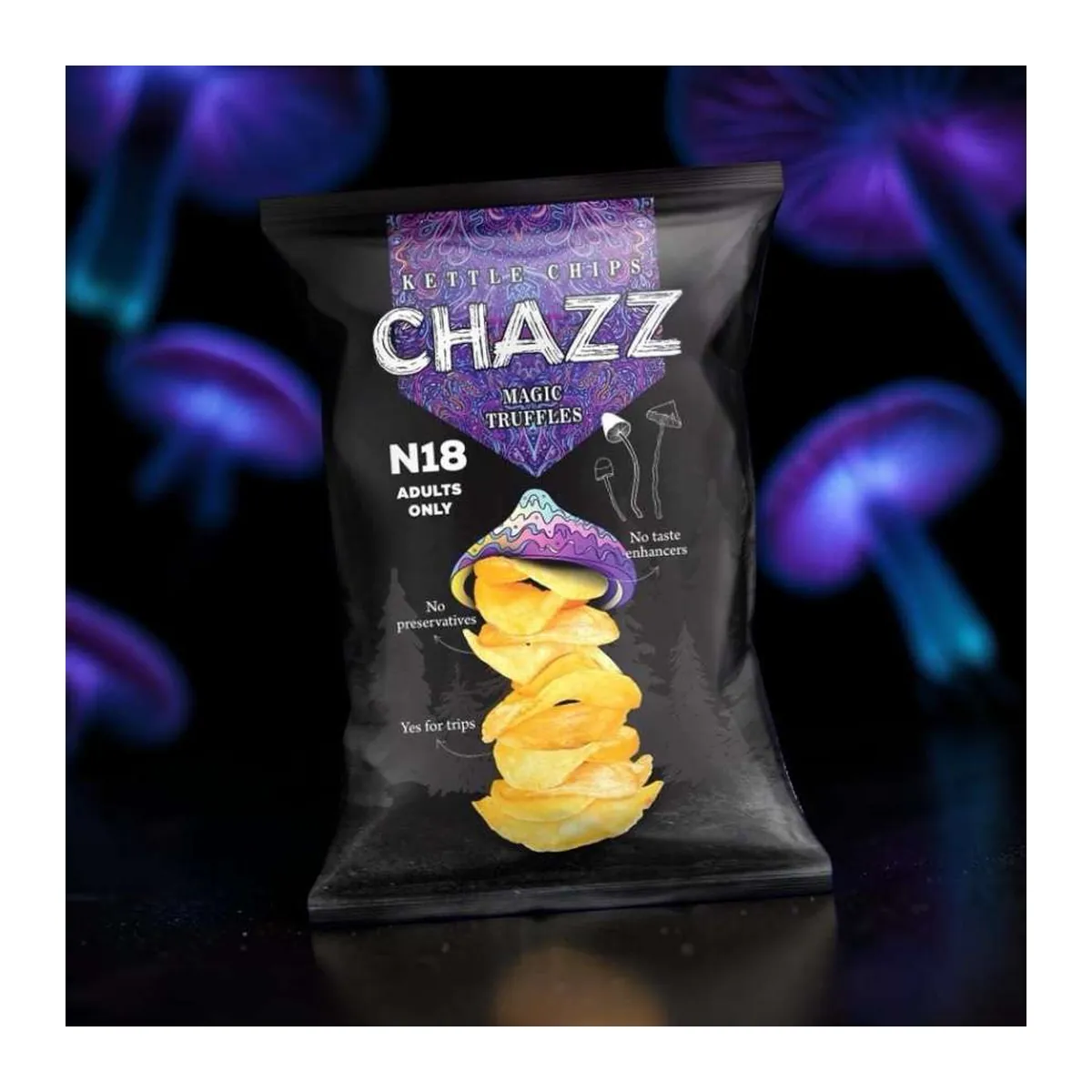 Chazz Magic Truffles szarvasgombás burgonyachips 90g – 2. kép