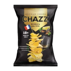 Chazz Mussels and White Wine kagyló és fehér bor ízű burgonyachips 90g – 2. kép