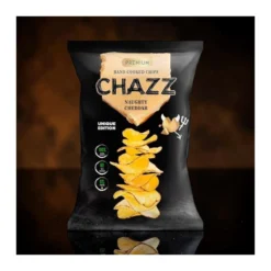 Chazz Naughty Cheddar burgonyachips 90g – 2. kép