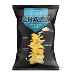 Chazz Sour Cream and Onion hagymás tejfölös burgonyachips 90g – 2. kép
