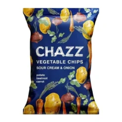 Chazz Vegetable Sour Cream and Onion hagymás tejfölös zöldségchips 75g – 2. kép