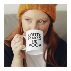 Coffee Poop fehér bögre – 2. kép
