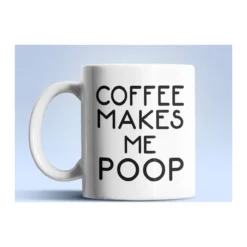 Coffee Poop fehér bögre