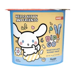 Dip N' Go Áfonyás tejturmixkrém és ropogós pálcikák 55g - Hello Kitty – 3. kép