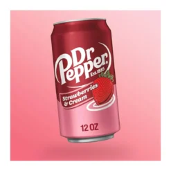 Dr Pepper Strawberries and Cream USA eperkrém ízű szénsavas üdítőital 355ml
