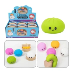 Dumpling Squishy Rainbow Mystery szivárvány színű normál méretű gőzgombóc stresszlabda