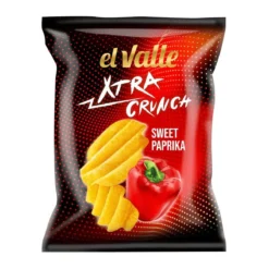El Valle Xtra Crunch Sweet paprika ízű burgonyachips 150g