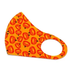 Halloween mintájú arcmaszk - töklámpás