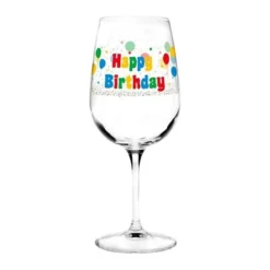 Happy Birthday szülinapi borospohár