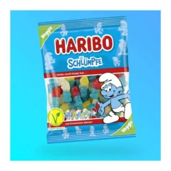 Haribo Schlümpfe Hupikék Törpikék formájú gumicukor 175g