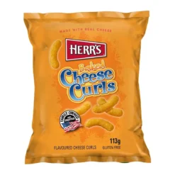 Herrs Baked Cheese Curls sült sajtos chips 113g – 2. kép
