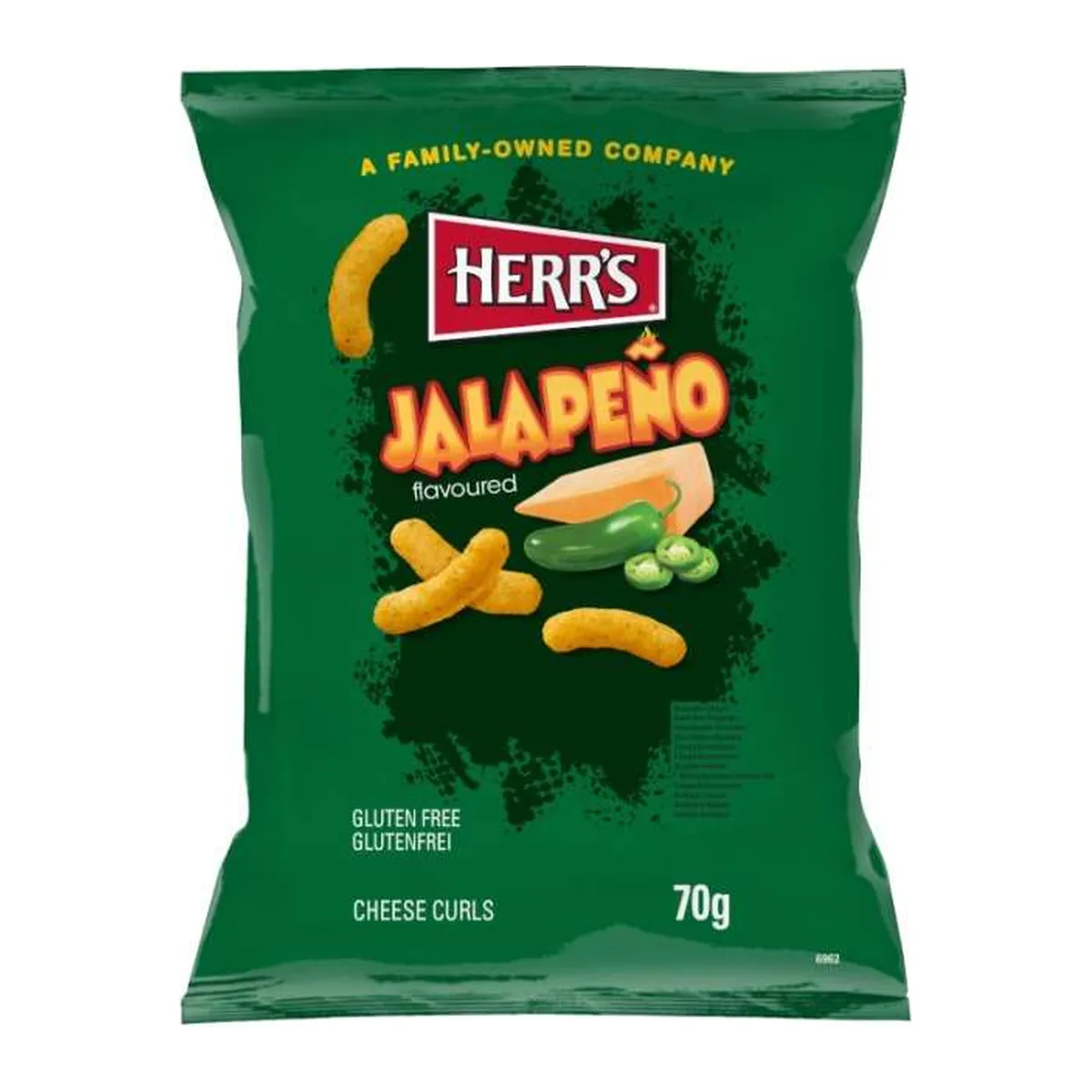 Herrs Jalapeno Cheese Curls sajtos-jalapenos kukoricachips 70g