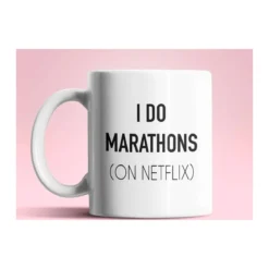 I do marathons fehér bögre