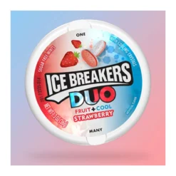 Ice Breakers Duo Strawberry Sugar Free eper ízű mentolos cukorka 36g