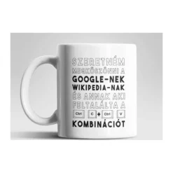 Köszönöm Wikipédia bögre