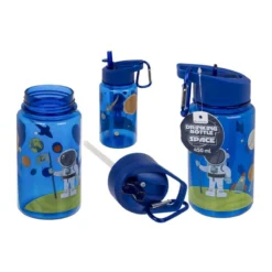 Kulacs Space szívószállal és karabinerrel 450ml