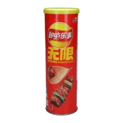 Lays Stax Sizzled BBQ chips 90g
