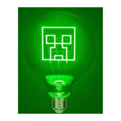 Minecraft Creeper LED neon izzó formájú hangulatvilágítás