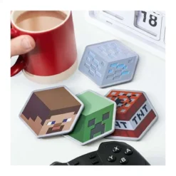 Minecraft fém poháralátét szett