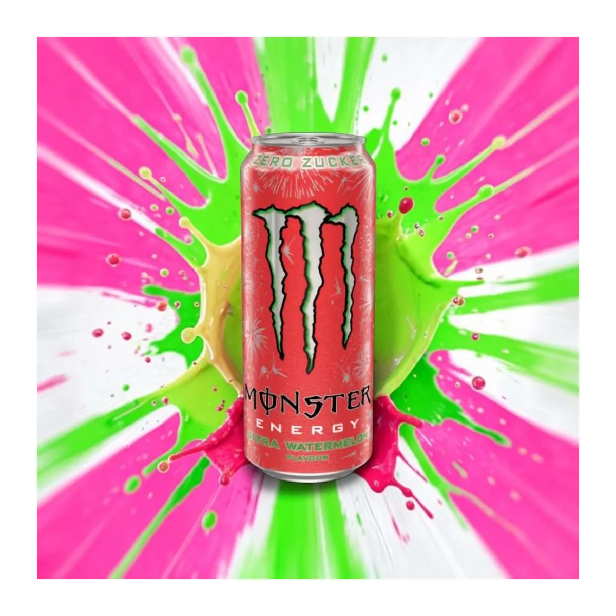 Monster Energy Ultra Watermelon görögdinnye ízű cukormentes Energiaital 500ml – 3. kép
