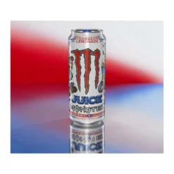 Monster USA Energy Juice Strawberry Lemonade energiaital cukorral és édesítőszerrel 473ml – 2. kép