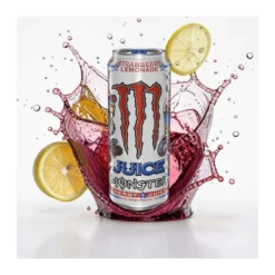 Monster USA Energy Juice Strawberry Lemonade energiaital cukorral és édesítőszerrel 473ml