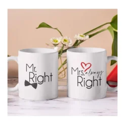 Mr és Mrs Right páros bögre