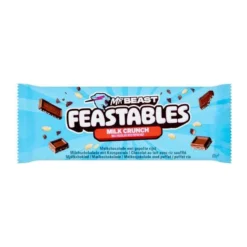 MrBeast Feastables Milk Crunch puffasztott rizses ropogós csokoládé 60g – 2. kép