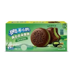 Oreo Matcha Soft Cake matcha krémmel töltött puha sütemény cukorral és édesítőszerrel 132g – 2. kép