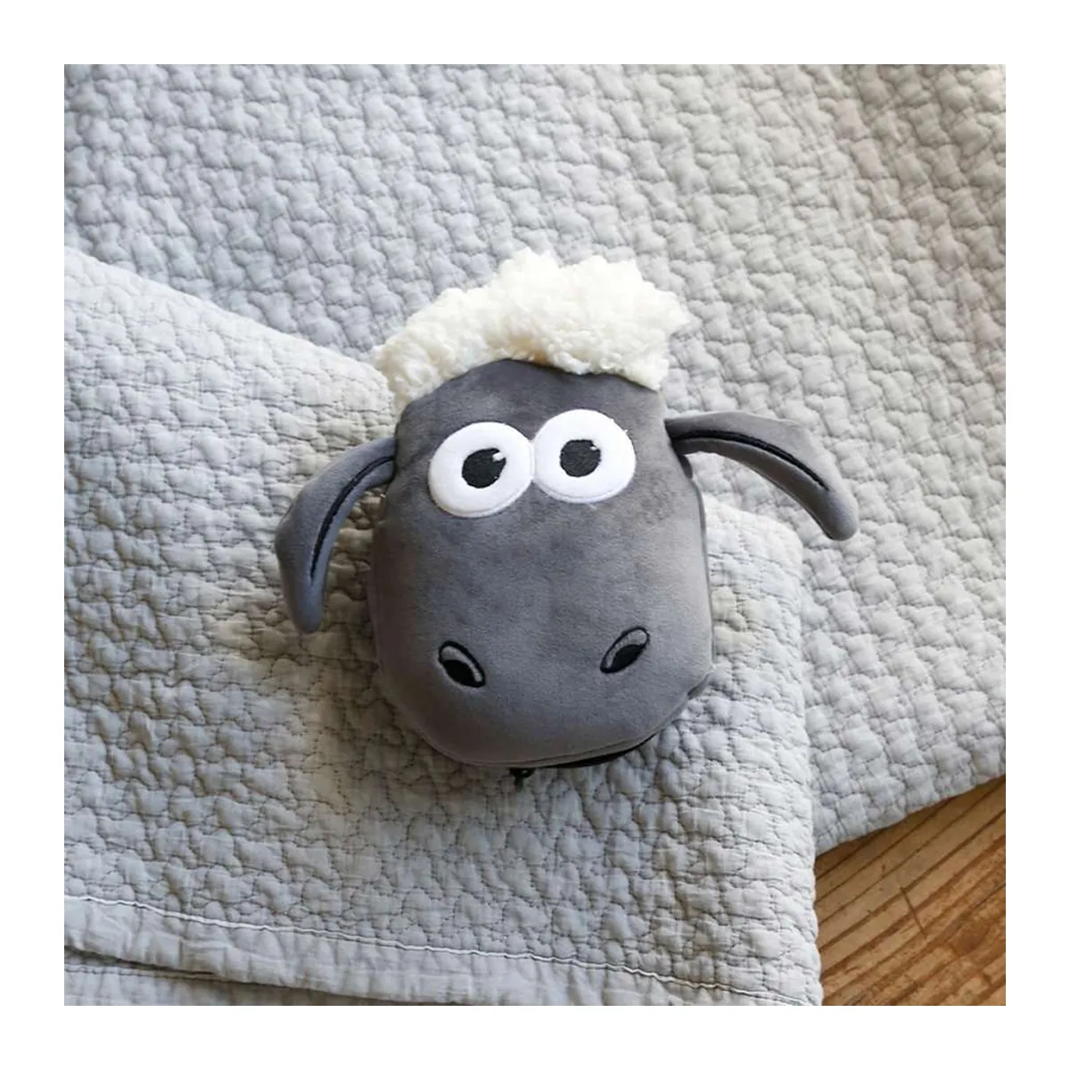 Összecsukható Shaun a bárány utazó nyakpárna szemtakaróval