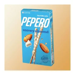 Pepero Snowy Almond fehércsoki és mandula ízű ropi 32g