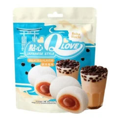 QLove Boba Milk Tea Mochi 120g