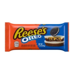 Reeses Oreo Peanut Butter Cups kekszdarabokkal töltött mogyoróvajas csokoládé falat 39g – 2. kép