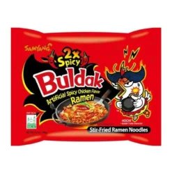 Samyang Buldak 2xSpicy csípős csirkés ízű ramen 140g – 2. kép