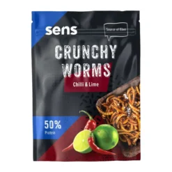 Sens Crunchy Worms Chili és Lime ízű ropogós lisztkukac snack 12g