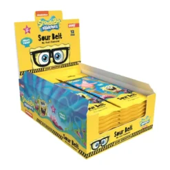 Sparkles Sour Belts - Savanyú gumiszíj 75g - Spongyabob – 2. kép