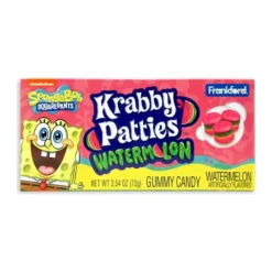 SpongeBob Krabby Patties Watermelon görögdinnyés herkentyűburger formájú gumicukor 72g