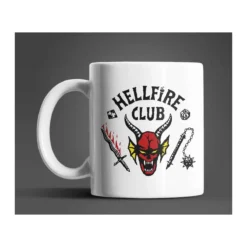 Stranger Things Hellfire Club fehér bögre