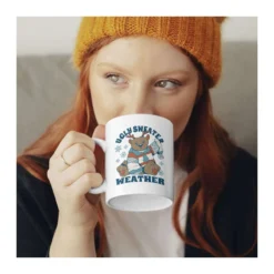 Sweater Weather macis fehér bögre – 3. kép