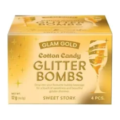 Sweet Story Glitter Bomb Vattacukor Csillámbomba - Csillogó Arany (Glam Gold)