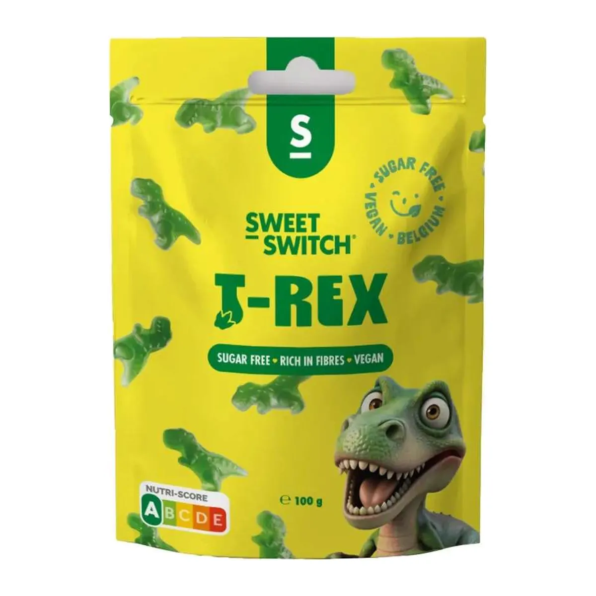 Sweet-Switch T-Rex alakú cukormentes gumicukor 100g