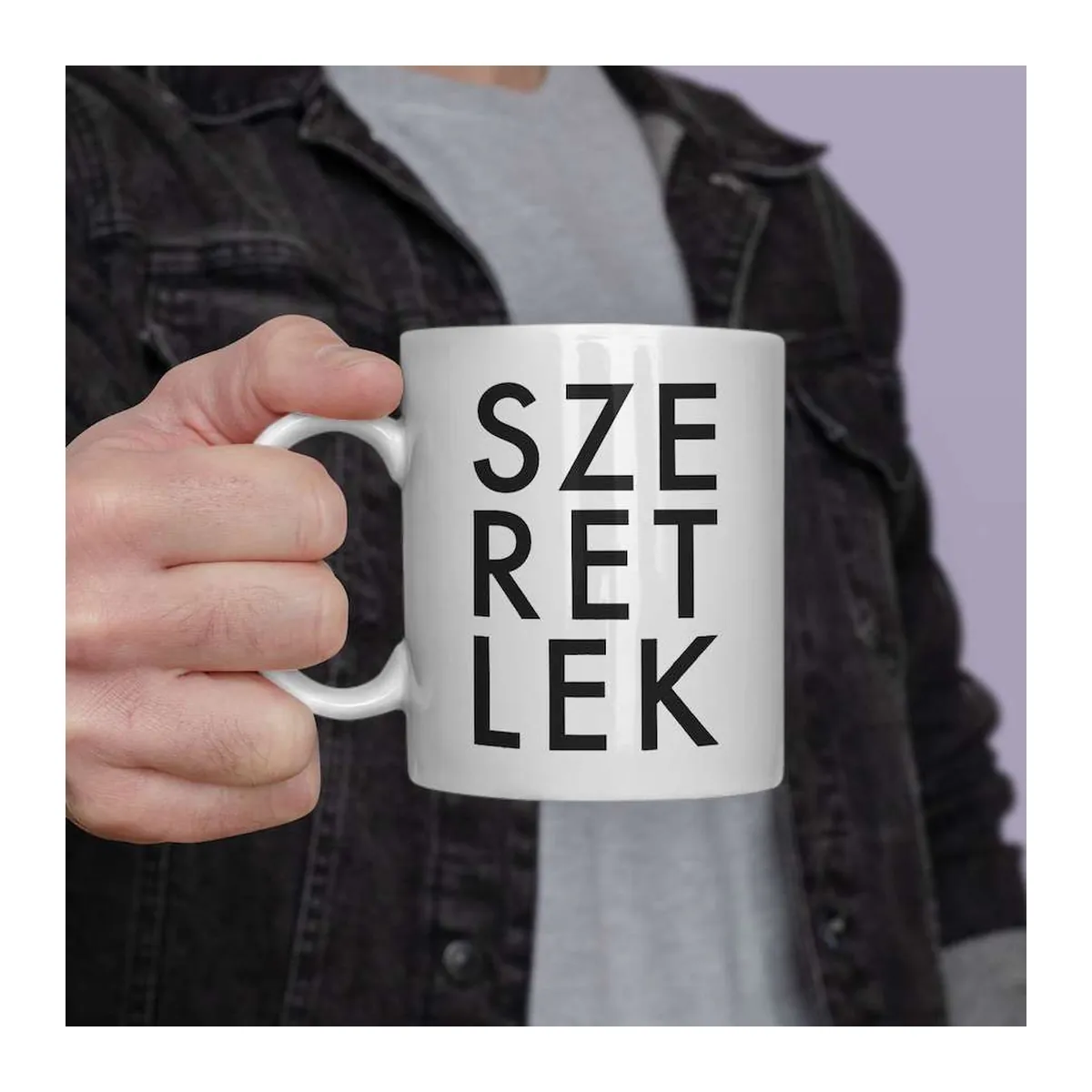 Szeretlek fehér bögre – 2. kép