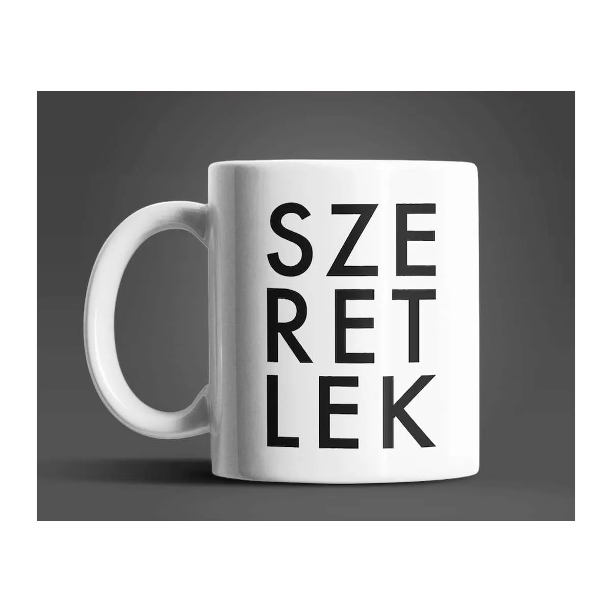 Szeretlek fehér bögre
