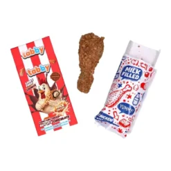 Tabby Chicken Chocolate csirkecomb alakú krémmel töltött csokoládé 50g – 2. kép