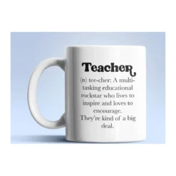 Teacher definíció fehér bögre