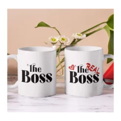 The Boss mintás páros bögre