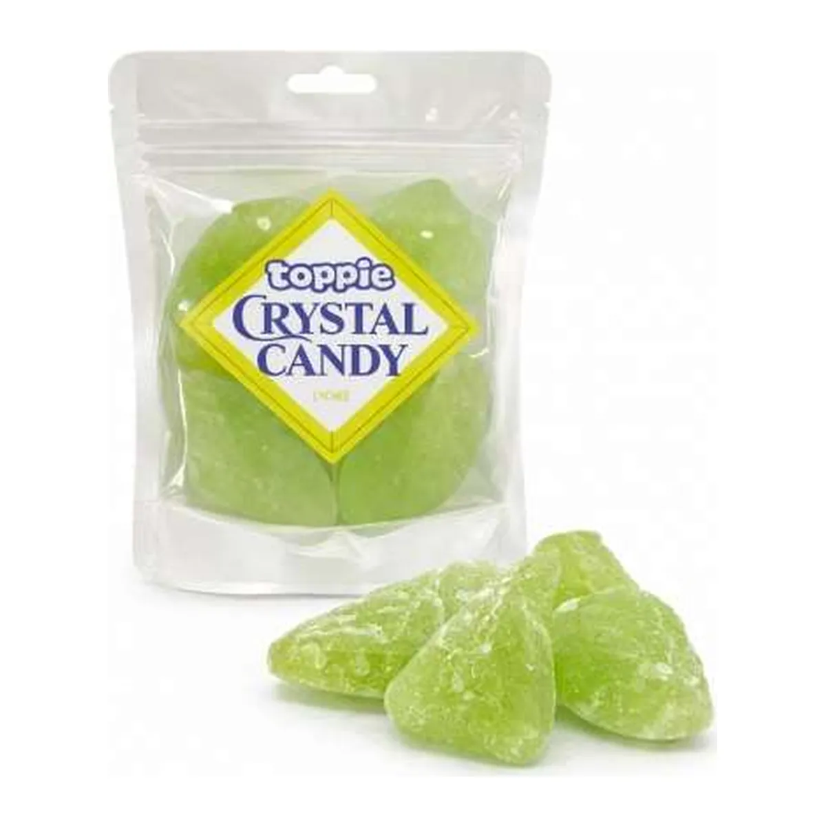 Toppie Crystal Candy Emerald Lychee ízű cukor 80g