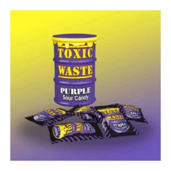 Toxic Waste Purple Drum lila dobozos savanyú cukorkák 42g