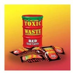 Toxic Waste Red Drum piros dobozos savanyú cukorkák 42g